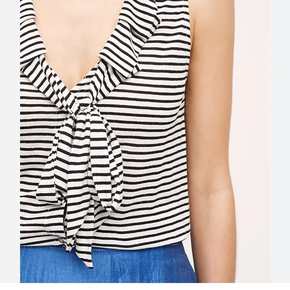 Anthropologie Striped Sleeveless Top - Picture 2 of 4